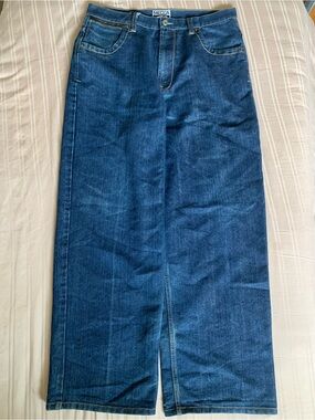 1990 vintage mecca ultra baggy Denim with Branded Patch y2k 2000s